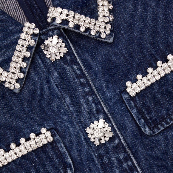 💎💎 BNWOT DENIM COLLARED MINI DRESS 💎💎 - Picture 3 of 3